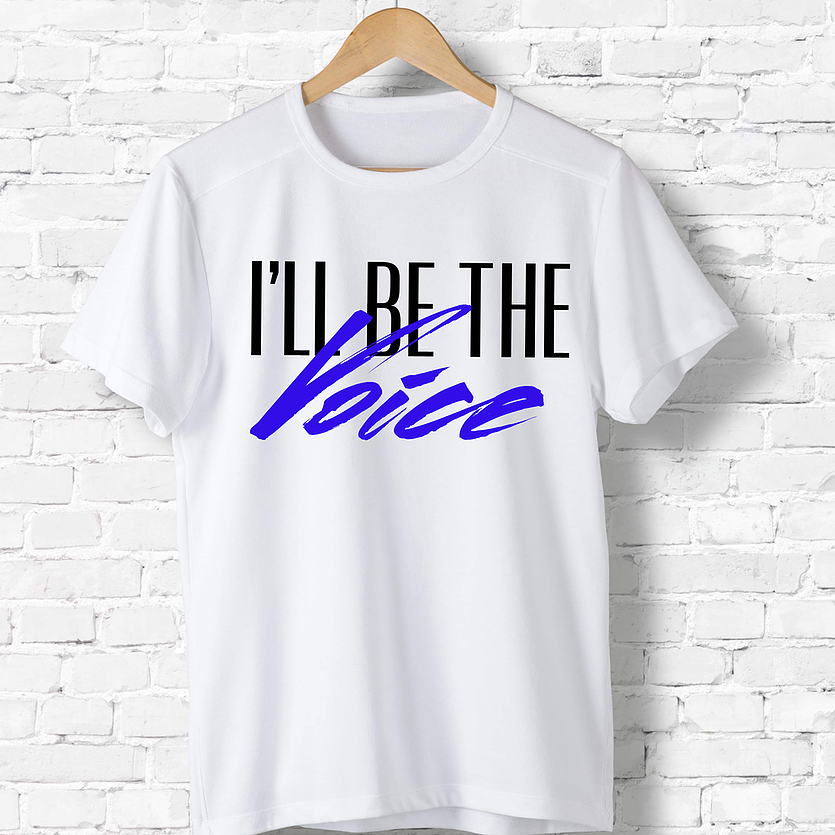 I'll Be The Voice (White+Color) Tee
